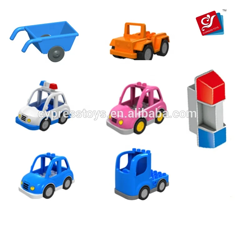 Смешные diy stick строительные блоки игрушки случайный кирпич автомобиль для ребенка