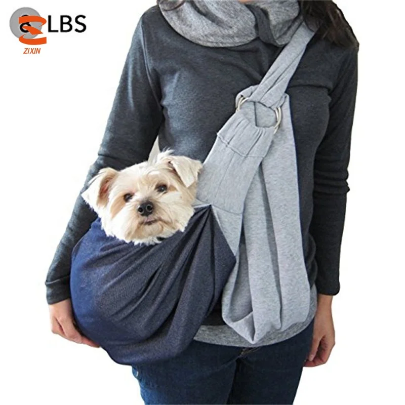 Reversible Pet Sling Carrier With Dog Adjustable Shoulder Strap