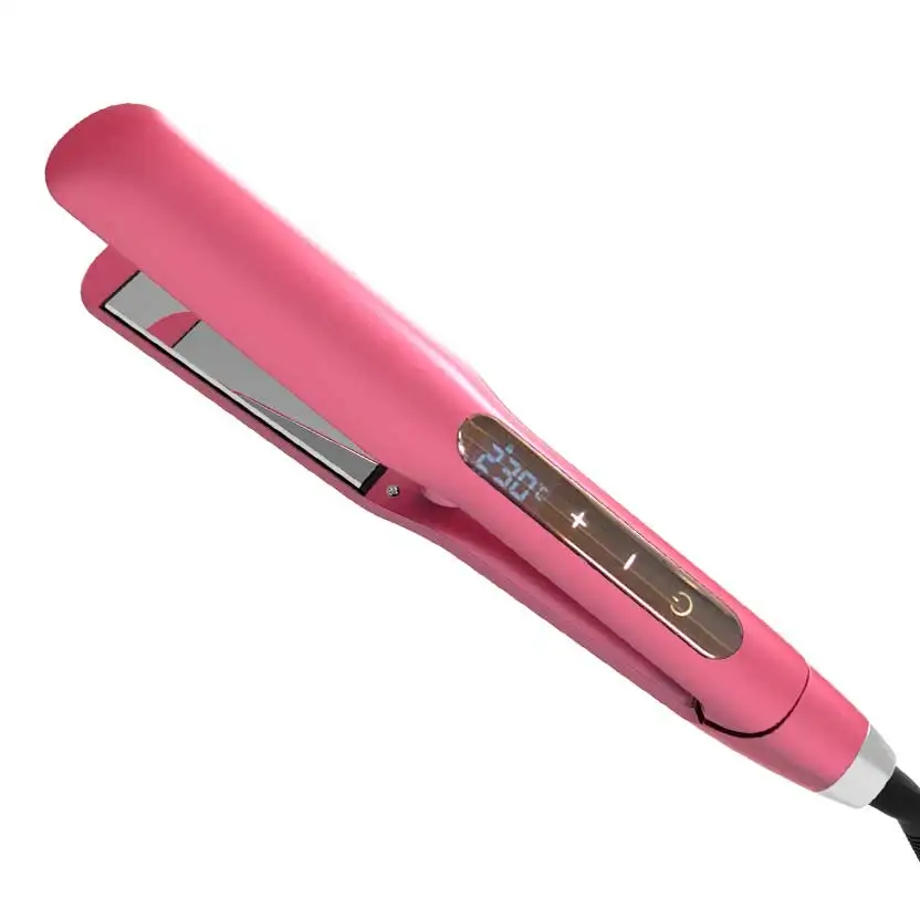 2019 Upgraded touch screen fast hair straightener private label flat iron Titanium
