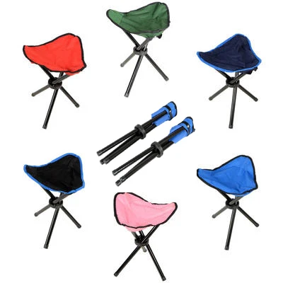 Популярный дешевый складной стул с 3 ножками для кемпинга и рыбалки с чехлом для переноски