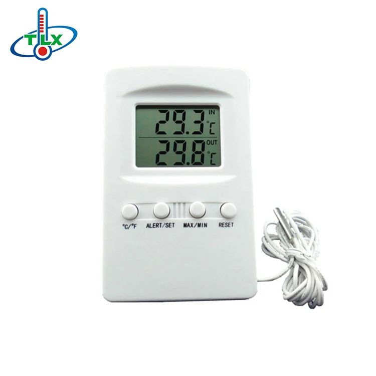 Digital Alam Temperature Monitor Meter for Refrigerator Freezer Probe Gauge Sensor