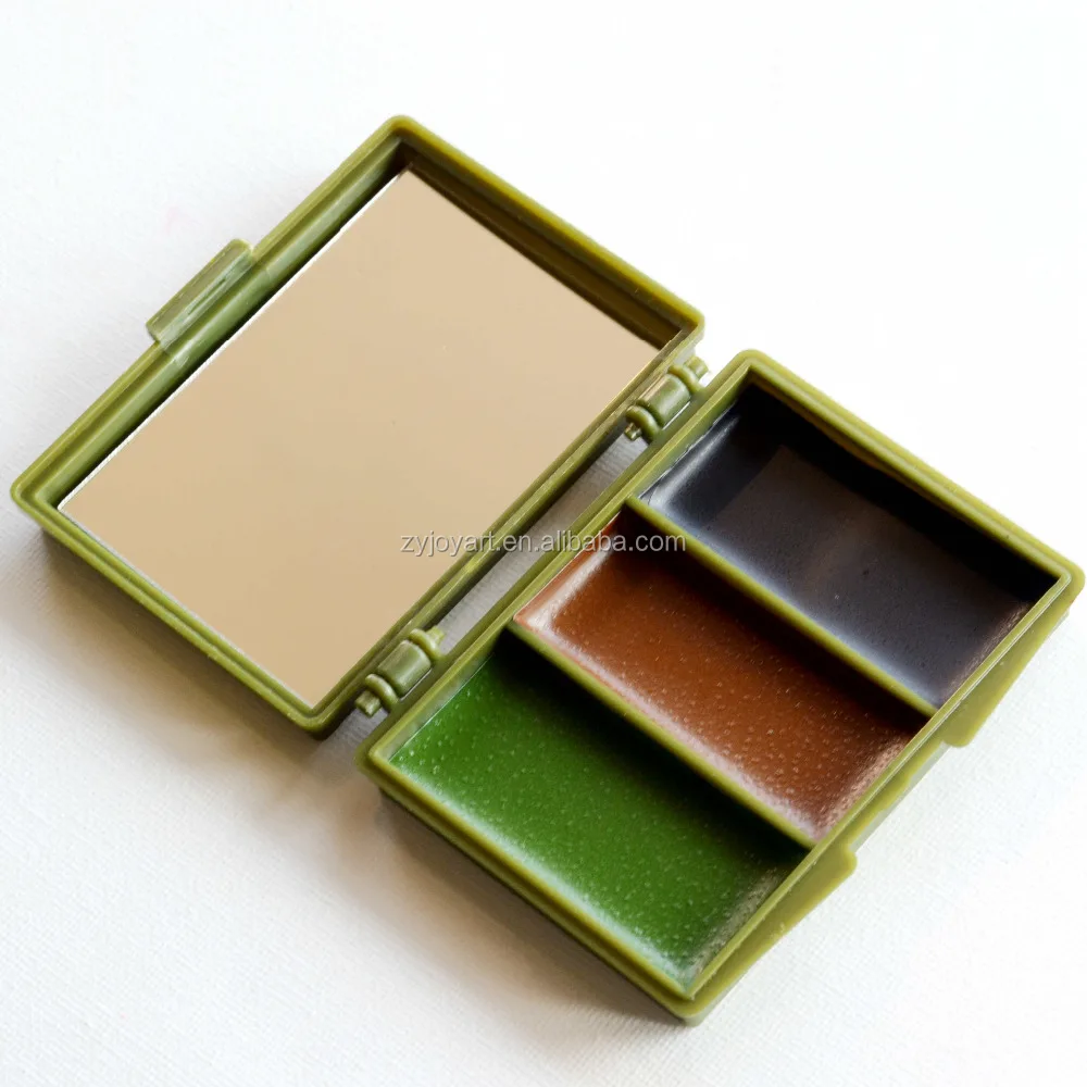 Оптовая продажа 3 вида цветов на масляной основе камуфляжной краски для лица экологически