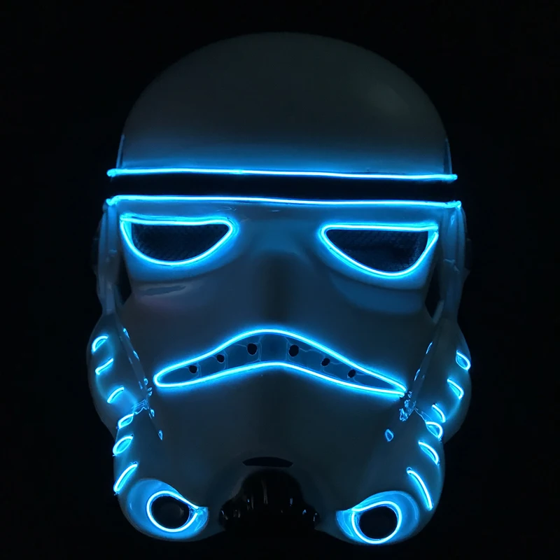 Rave Party Terrorist  Lights up LED  Horror Mask, Halloween Fear EL Mask