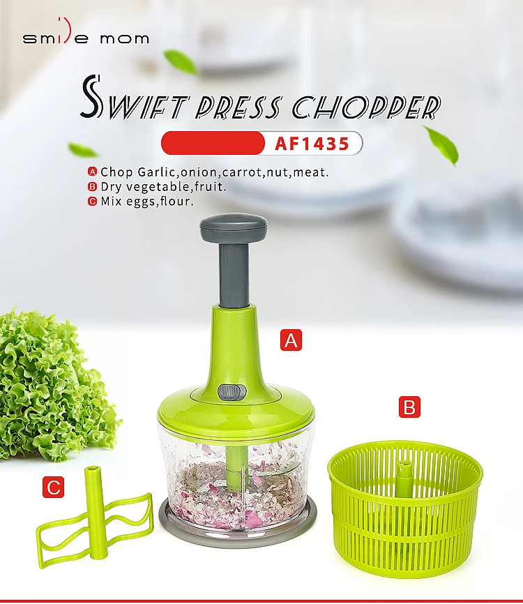 Hand Press Manual Swift Salad Chopper Multifunction Press Chopper Buy