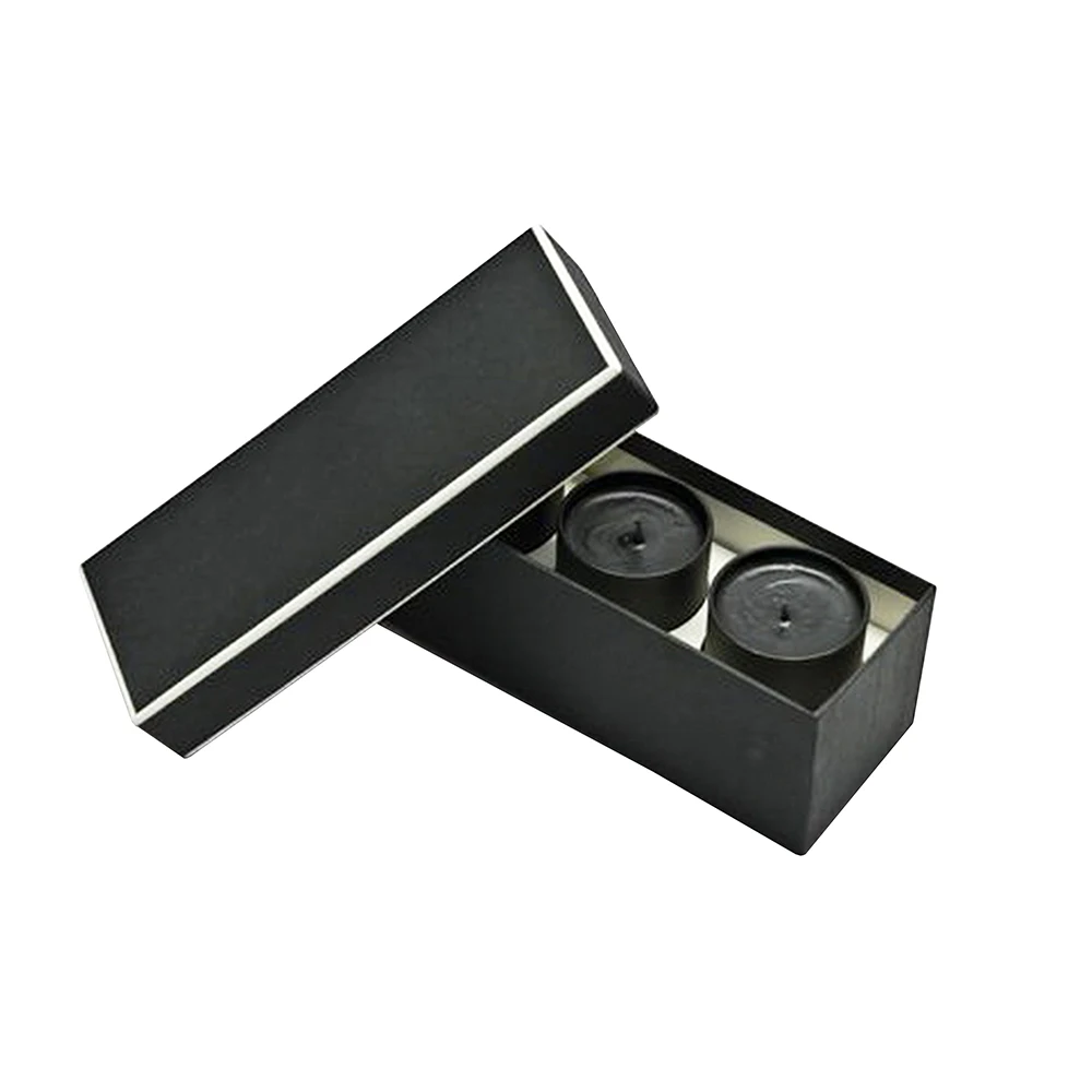 Custom luxury black packaging candle gift box