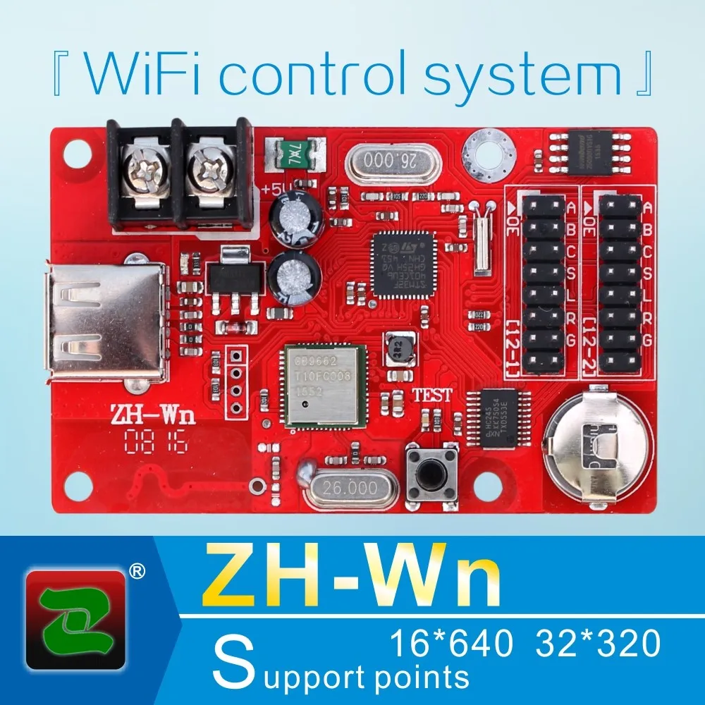 Zhonghang Wifi Outdoor Moving Text Sign Zhwn Led P10 Module Led
