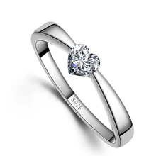 2014 New Fashion Bague en argent Jewelry Brilliant Wedding 925 Sterling Silver Rings with CZ Charm Jewelry for Women YS01