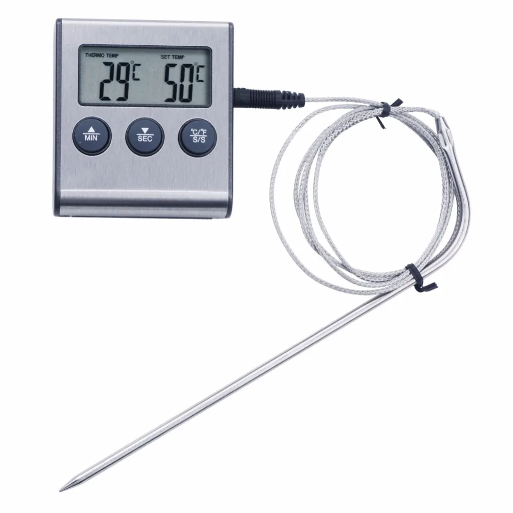sonde küchen thermometer w sensoren lebensmittel tool kochen timer 