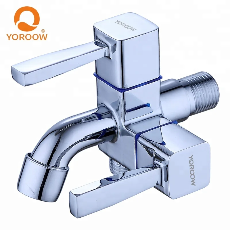 Widely Used Brass Cartridge Good Polished Two Way Bibcock Tap