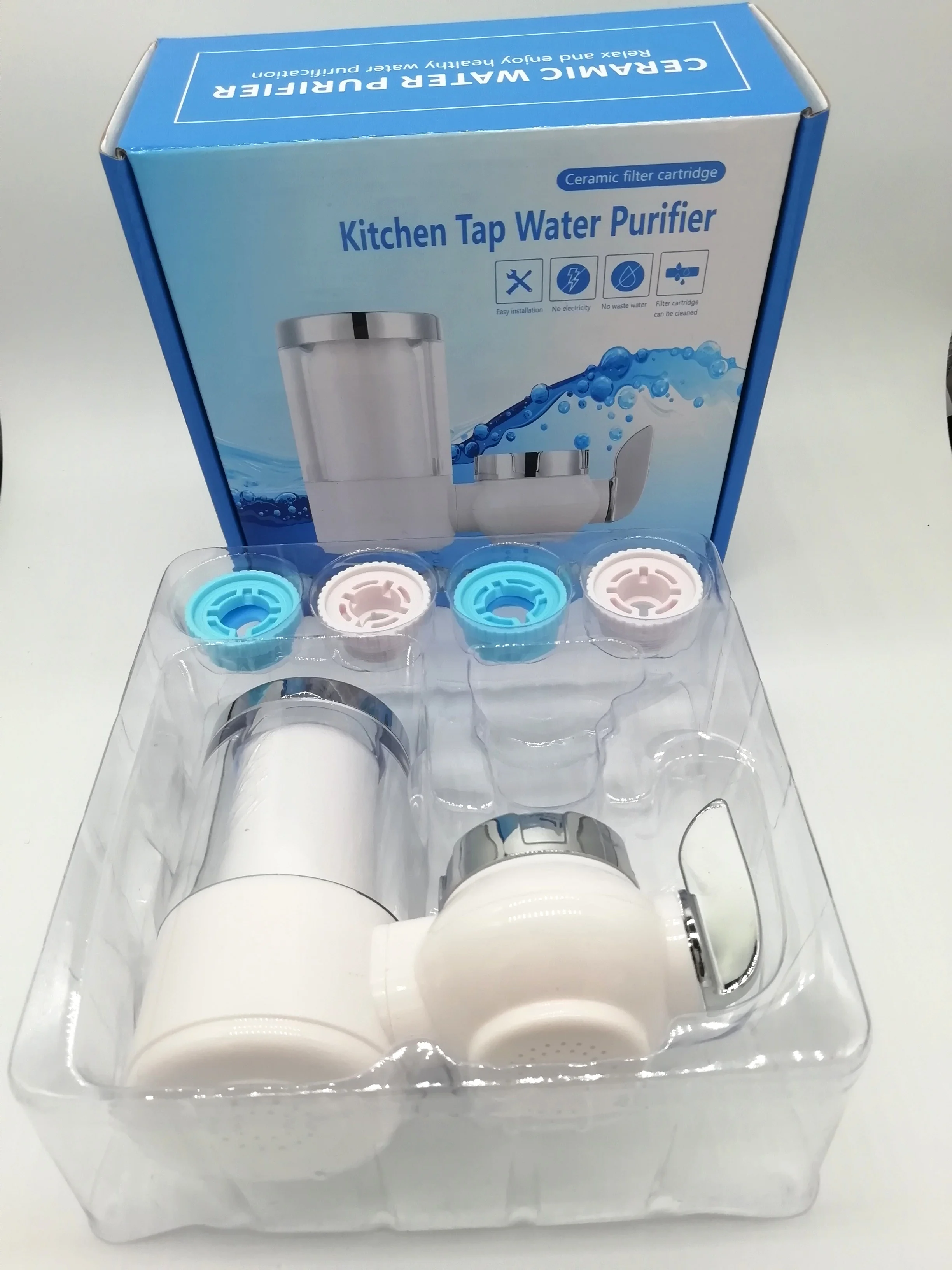 2024 New Patented  Simple Design Plastic Kitchen Faucets 4 Stage Faucet Water Purifier Filter