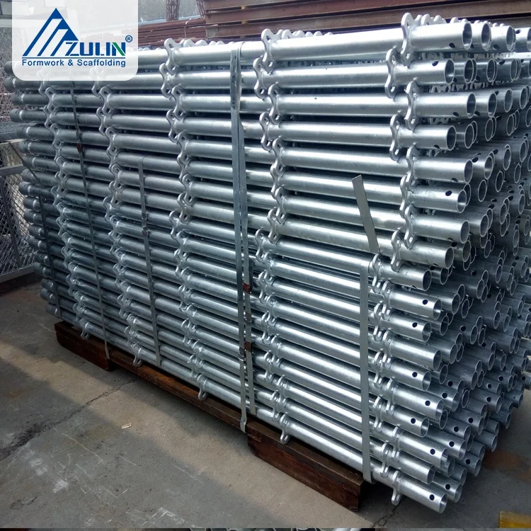 ZULIN Steel Scaffolding Ledger With Light Pin Lock Hot Dip Galvanized Finish for Building Construction SGS Certified