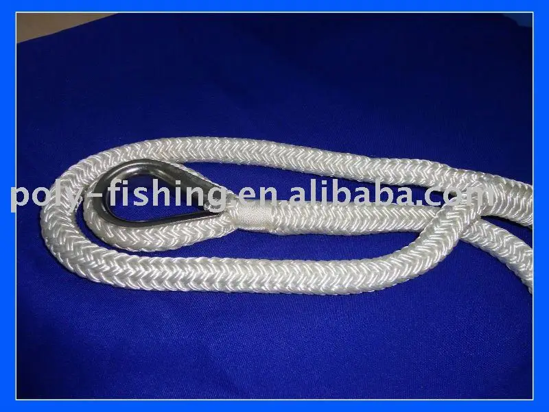 Perlo Ropes Wirth Loop Nylon Double Braided Rope With Loop - Buy Nylon Rope With Loop,Double ...
