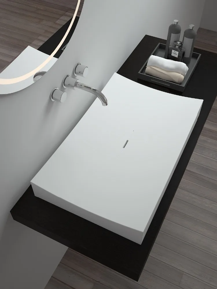 BS-8309 искусственный камень раковиной Роскошные смеситель для раковины