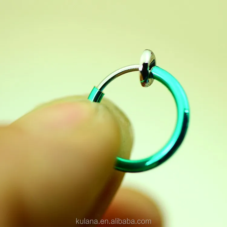 magnetic nose ring hoop