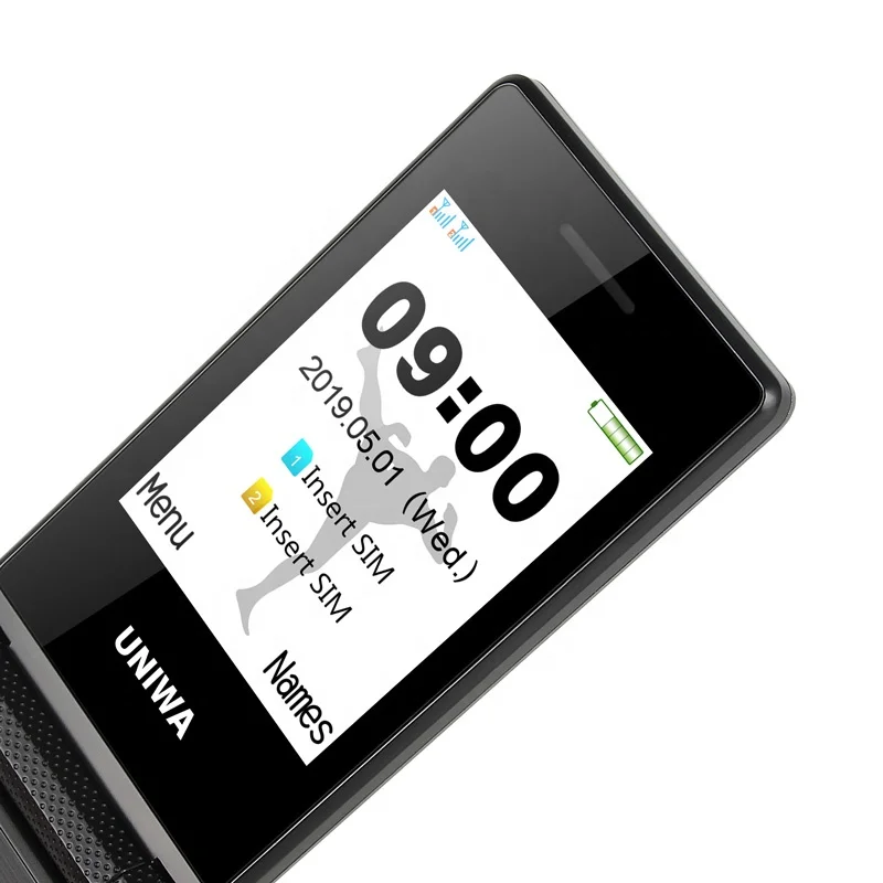UNIWA X28 Big Button Big Font Flip Cell Phone SOS Speed Dialing Senior Phone