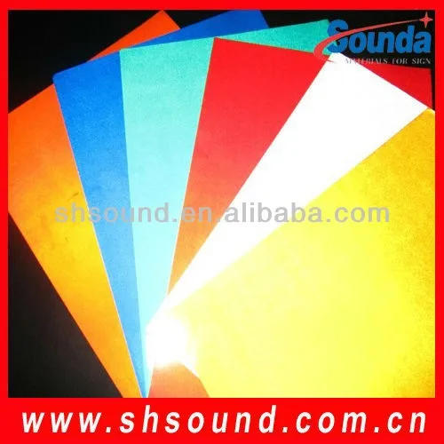 reflectorized sticker paper