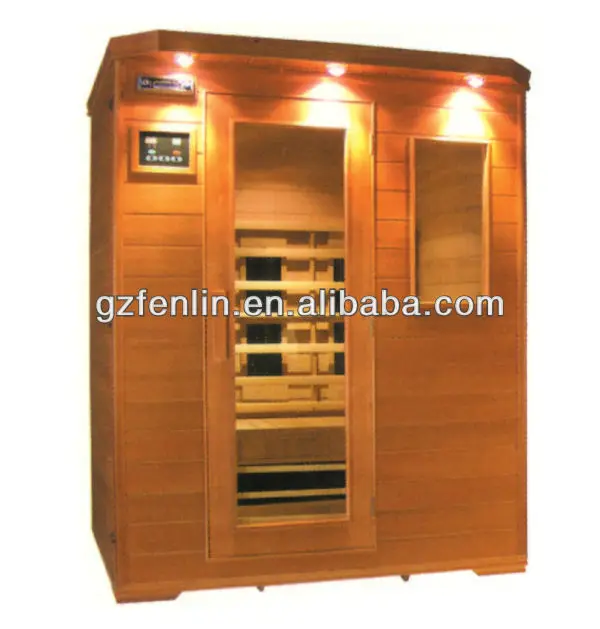Твердая Деревянная Сауна Оборудование дальняя Инфракрасная Сауна Дом (SCB-002SL), от 1 года до 8 человек парная