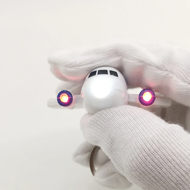 Light up Plane Keychain with Sound Making