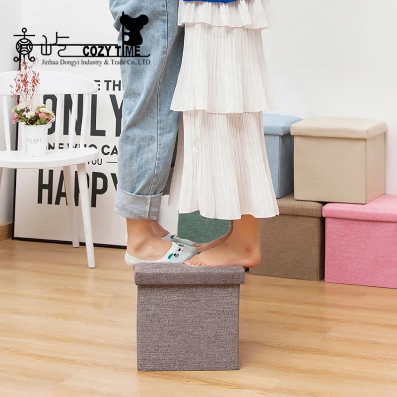 
 Высокое качество гостиная куб Складная Табуретка хранения Османской  