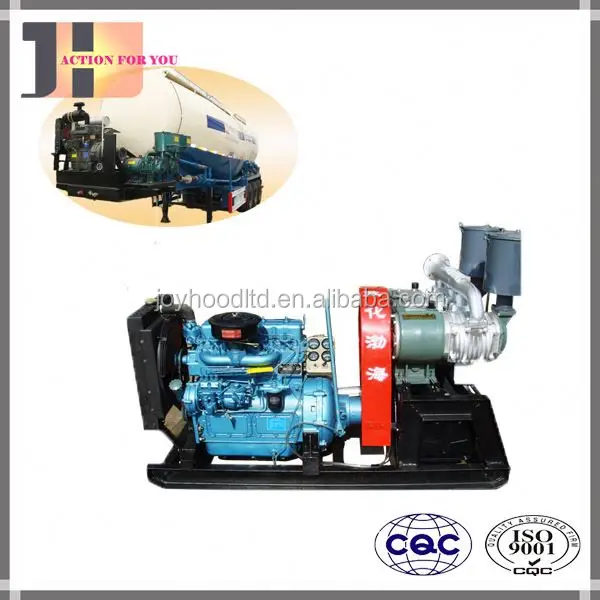Bulk Cement Tanker Powder Material Blower for Truck Unloading Power