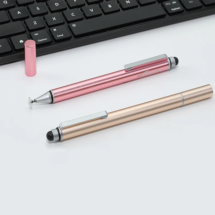 OEM ODM доступен 2 в 1 рекламный сенсорный Стилус из нержавеющей стали для