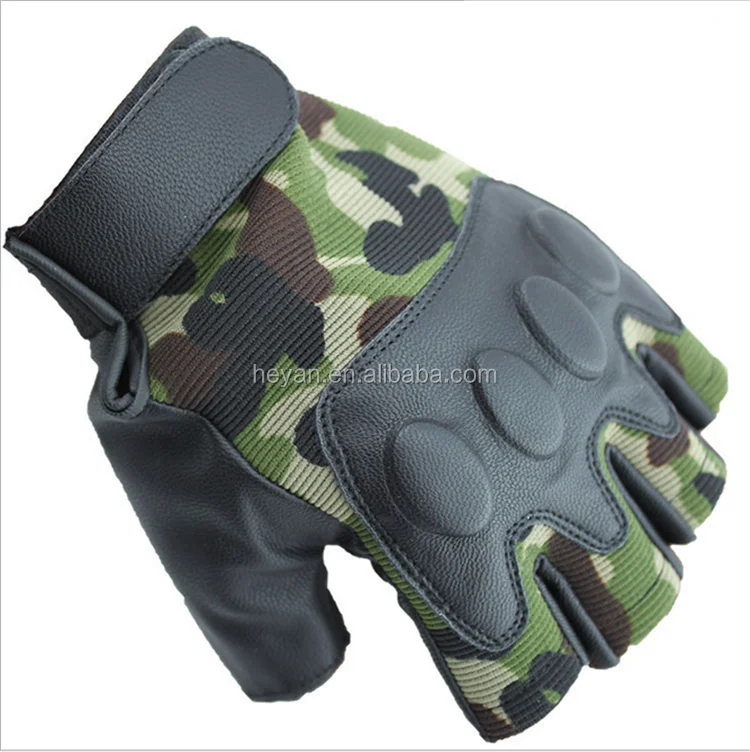 camo mountain bike gloves