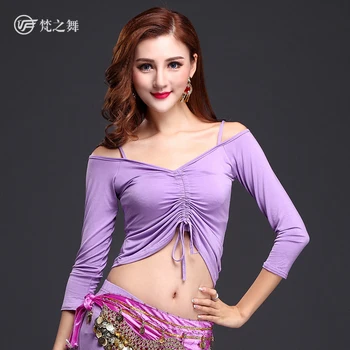 S432 Export cheap modal adjustable sexy arabic hot belly dance tops