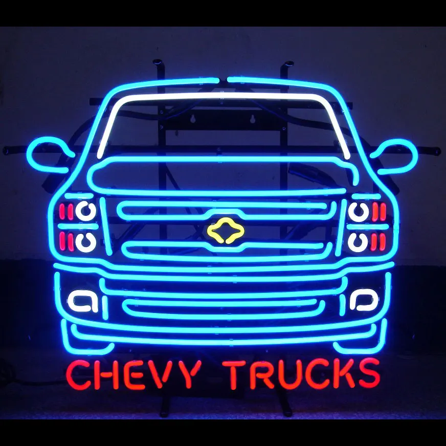 CHEVY TRUCKS LED Sign Custom 20CMx30CM