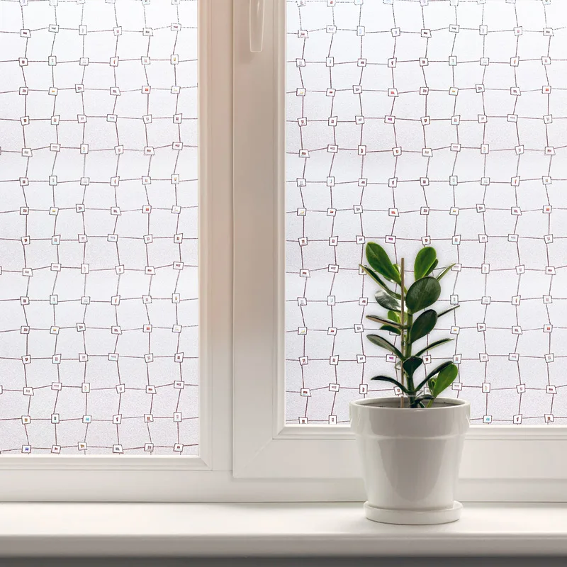 ПВХ статическая пленка для окон с рисунком и лазером