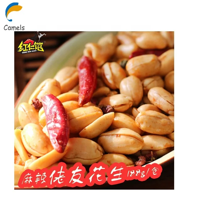 Арахис с ароматизированным покрытием, жареный арахис, жареный острый арахис