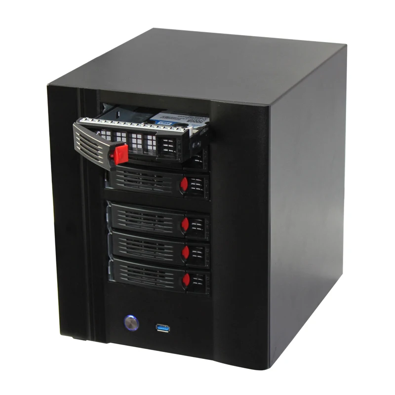In Stock 6-Bay NAS Server Rack Case with Cooling Fan & USB3.0