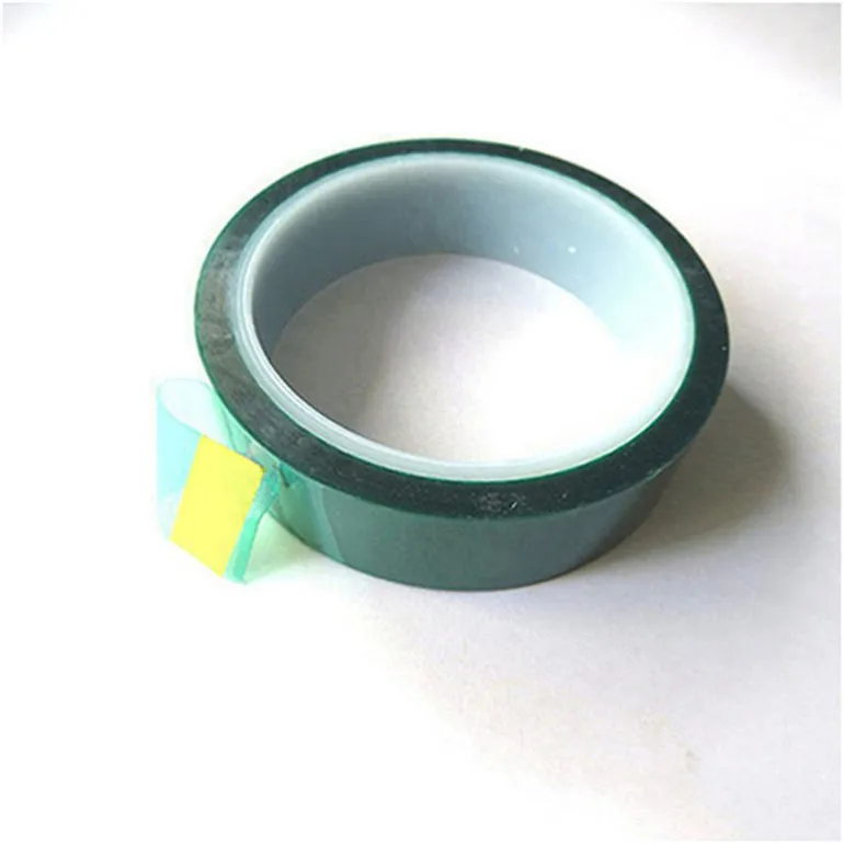 Glass Sandblasting Protection High Temperature Green PET Masking Tape Adhesive