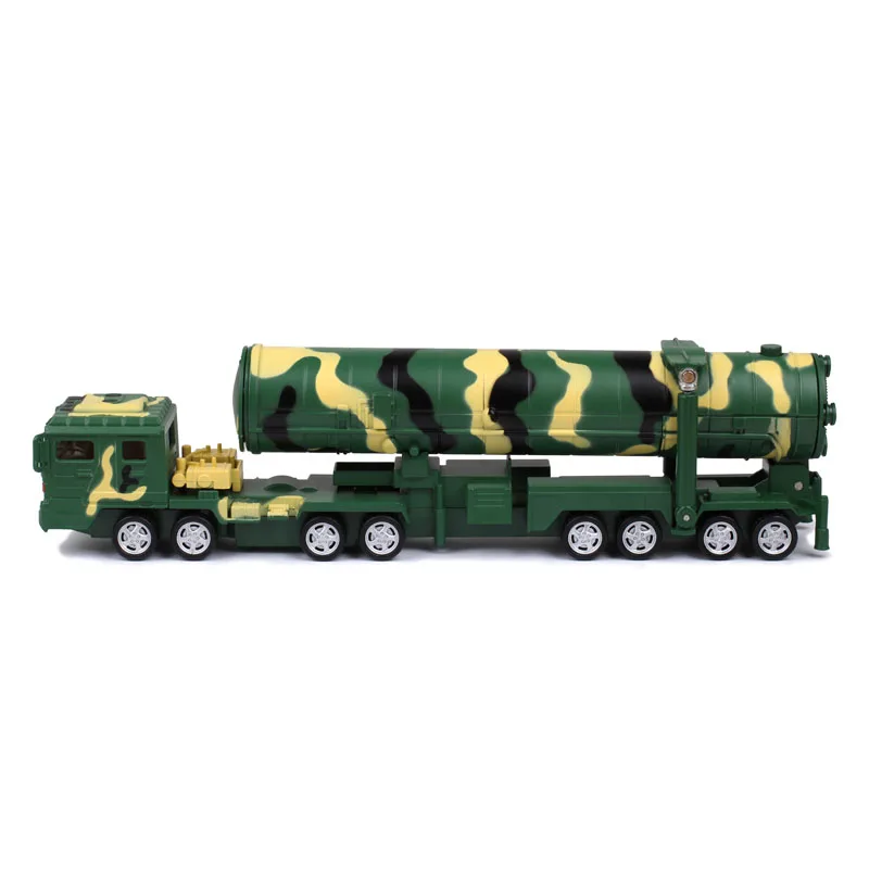 Pull Back Toy Cars Military 1:64 Diecast Missile Truck Vehicle Toy Gift Car 