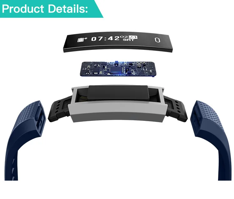 Силиконовый ремешок SIKAICASE N1 умный Браслет HR фитнес-браслет умные