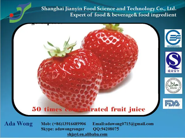 
 2021 New 50 Times shanghai jianyin Concentrate Strawberry Syrup For Fruit Drinks  