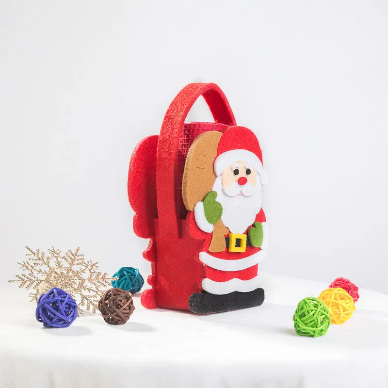 2021 Santa Claus Shaped Basket with Cotton Waffle Towel Christmas Gift Ideas