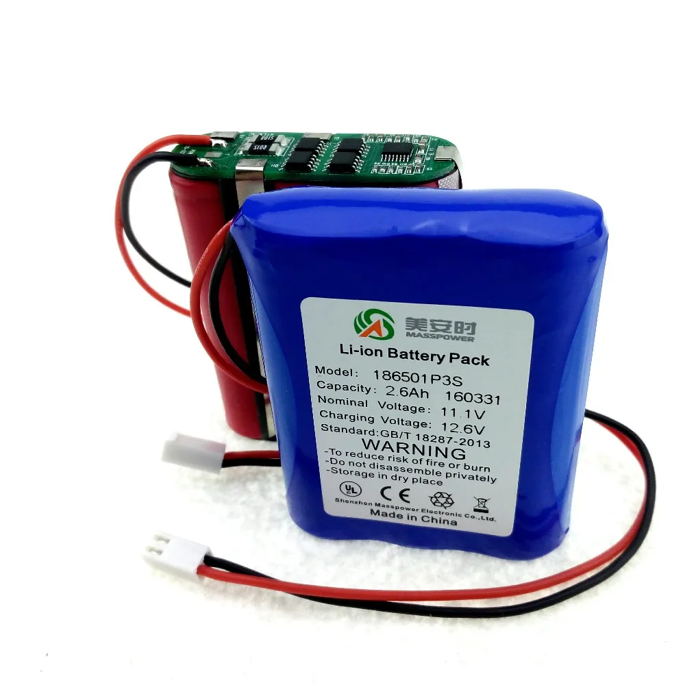 Light Small Cost Efficiency Rechargeable 12v Dc Lithium Ion 2600mah Battery Pack Buy 12v