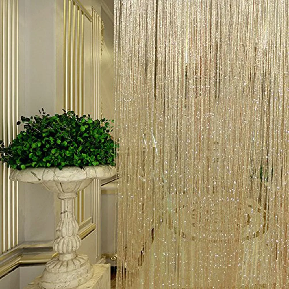 Decorative String Curtain Beads Wall Panel Fringe Room Door Window  A#S 