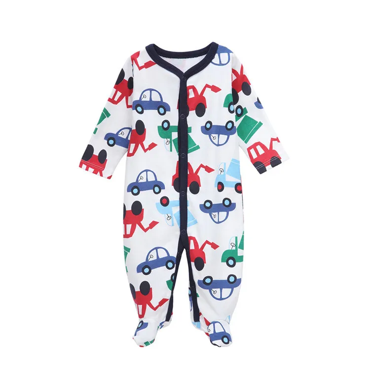 
Cotton Footed девочка мальчик Спальные пижамы комбинезоны 