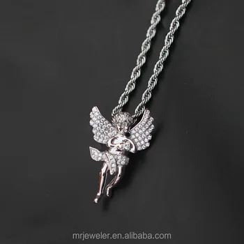 New Design Gold Angel Wing Chain And Pendant,Men Angel Wing Pendant ...
