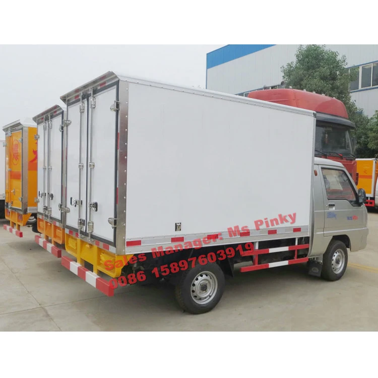 自動車 FORLAND 1:24 Foton Delivery Van Truck Diecast Foton Forland M3 Box Truck Model 1:24 Scale Blue van