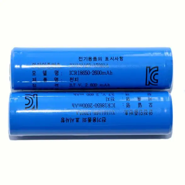 Kc De La Bateria De 3 7 V 2600mah Cilindro Recargable De Iones De Litio De La Bateria Con Proteccion Pcb Buy Bateria De Litio De 3 7 V De Bateria De