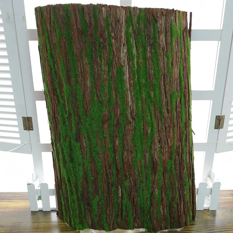 V3023 Hot Selling Artificial Tree Bark With Moss For Decoration Buy