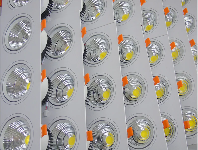 2 головки 7 Вт 10 Вт 12 Вт 20 Вт 30 Вт 300-6500K ip65 LED COB двойной потолочный светильник