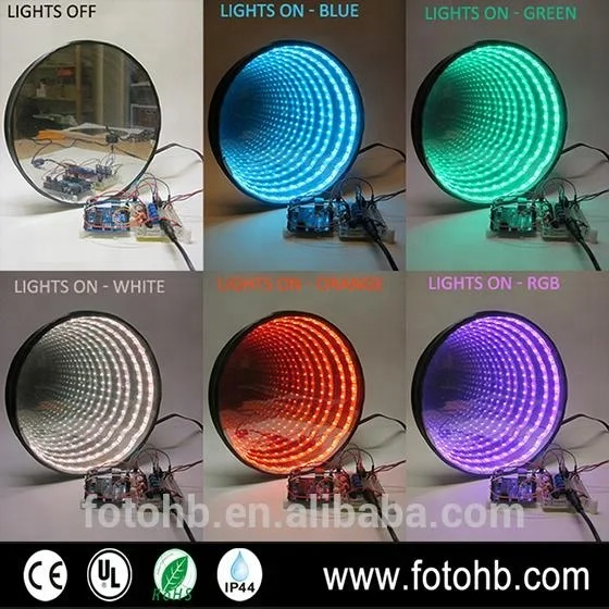 2020 гостиничное забавное 3D зеркало со светодиодной подсветкой для ванной