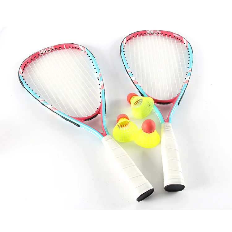 DECOQ Professional Custom Print Mini Badminton Racket Aluminum Alloy Racquet High Quality Promotion Price Speed Badminton Racket