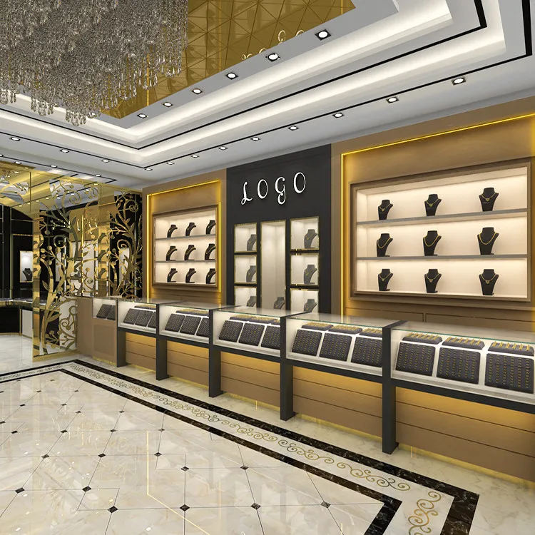 Customized Jewellery Shop Cash Counter Design Luxury Furniture Jewelry