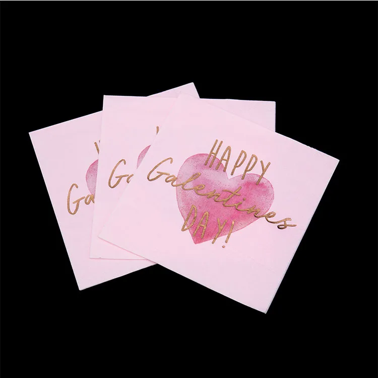 Индивидуальные печатные Коктейльные салфетки для вечеринок цветные бумажные обеденные