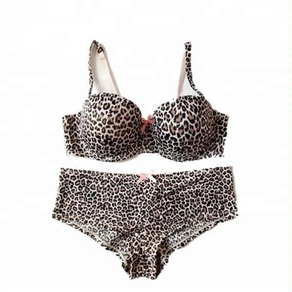 leopard print underwear set