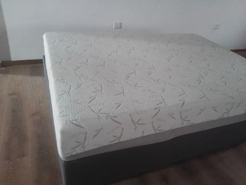 Memory Foam Mattress Topper with Removable Zippered Bamboo Cover